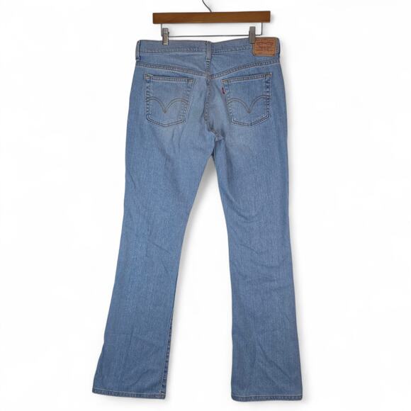 Levis 515 Jeans Womens 12L (34x34.5) Blue Nouveau Boot Cut Denim Stretch 2013 - Picture 2 of 13